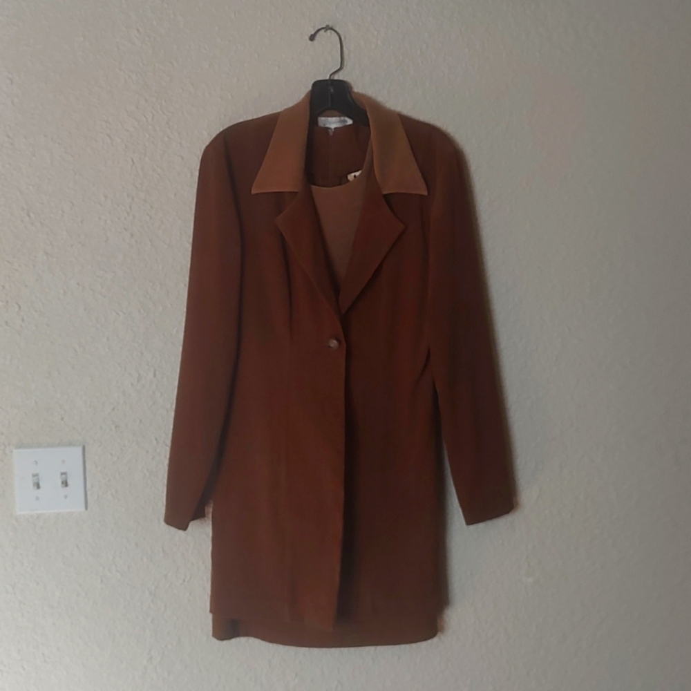 Gantos Faux Suede Dress and Jscket